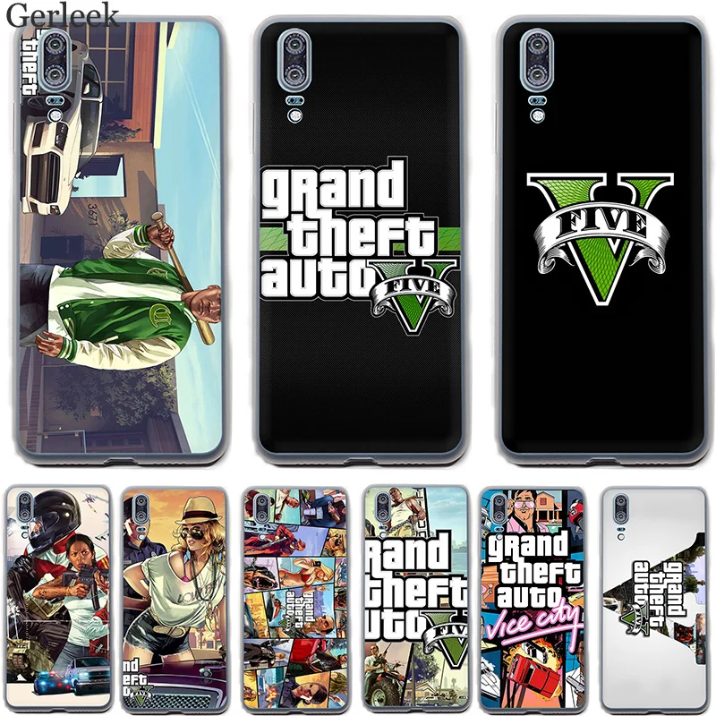 Чехол для телефона Rockstar Gta 5 Grand Theft Cover Huawei Mate 10 20 Lite Pro Nova 2i 3 3i Shell | Мобильные