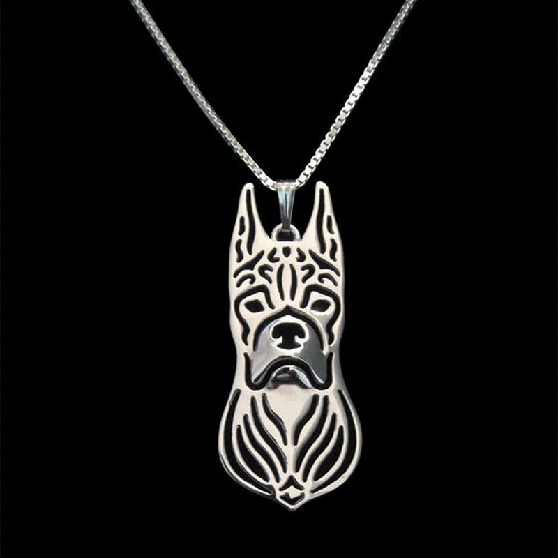 boxer dog pendant