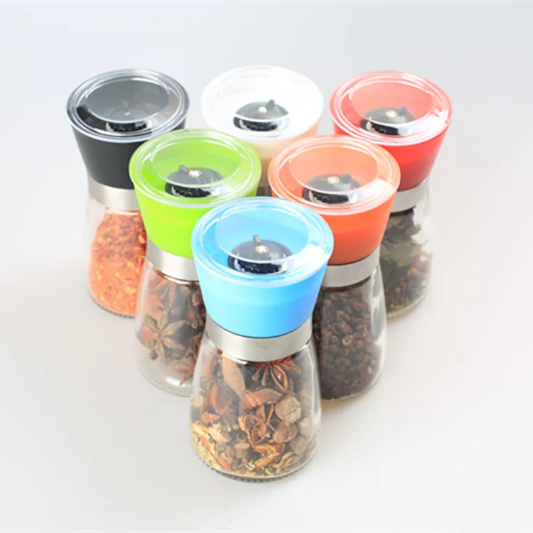 Manual pepper grinder grinders grind sesame core glass bottle cruetbottle opener wedding favors