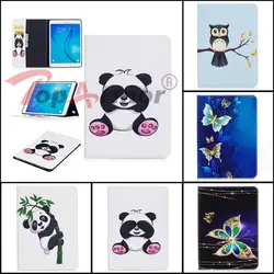 TopArmor 5 видов стилей панда бабочки PU кожаный чехол для samsung Galaxy Tab 9,7 2015 T550 T555 Нескользящие Tablet сумка