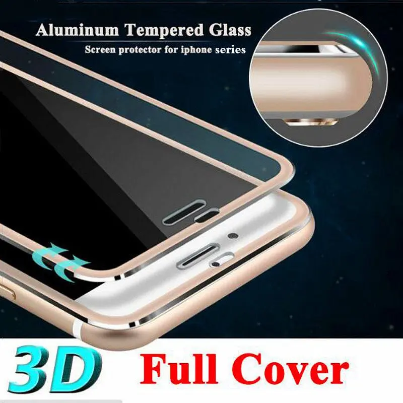 RONICAN Für iPhone 8 Plus 8 3D Gebogene Titan Rand Gehärtetem Glas Voll Abdeckung Schutzhülle Film