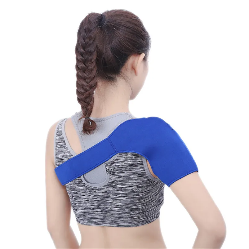 Adjustable elastic single shoulder support Strap Sports Muscle Protect Brace Dislocation Injury Arthritis Shoulder Strap #4S26 (4)