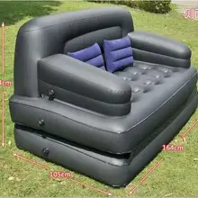 Современный Флокированный ПВХ пять в одном открытый диван-кровать квартира складной многофункциональный надувной воздушный домашний диван