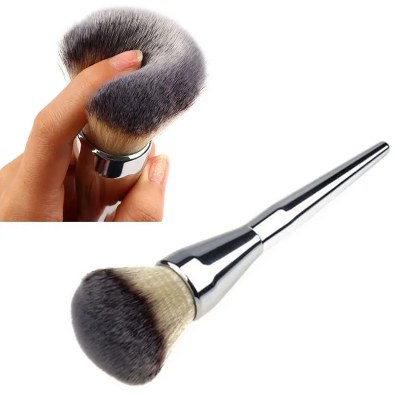 Buy 1Pcs Face Makeup Blush Brush Powder Silver Color