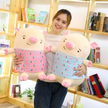 

Cute Soft Pig Plush Doll Stuffed Pink Floral dress Pig Doll Pillow Soft Plush Stuffed Toys