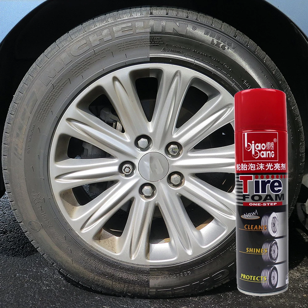 2017Tire Shine Spray Tire Cleaner Clear Coat Dressing for Slick Finish