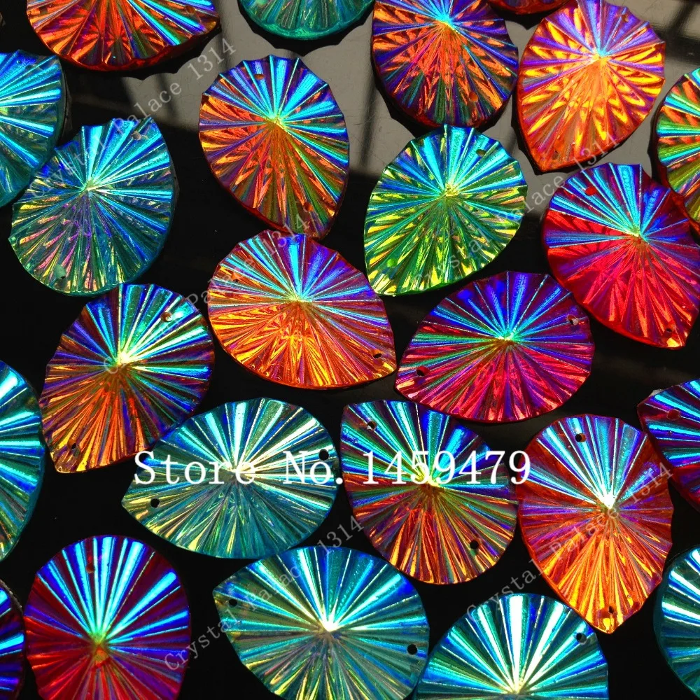 

10Pcs Mixed Color Resin FlatBack Teardrop Umbrella Shape 15X30mm Rhinestone For Garments Jewelry Button Wedding dress Accessorie