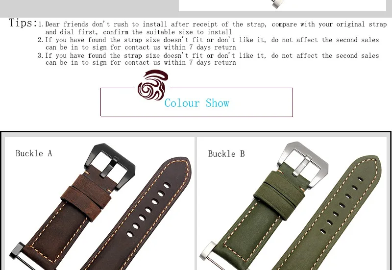 Лидер продаж качество Crazy Horse кожаный ремешок 24 мм хаки для Suunto Основные часы Suunto Core