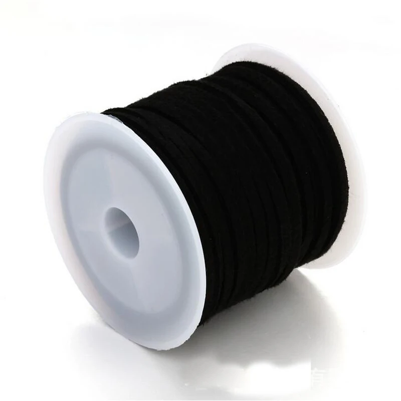 

2 m\lot Leather Cords 2.8 mm Width Faux Suede Cord Korean Velvet String Rope Cord For Jewelry Finding Bracelets DIY Craft Supply