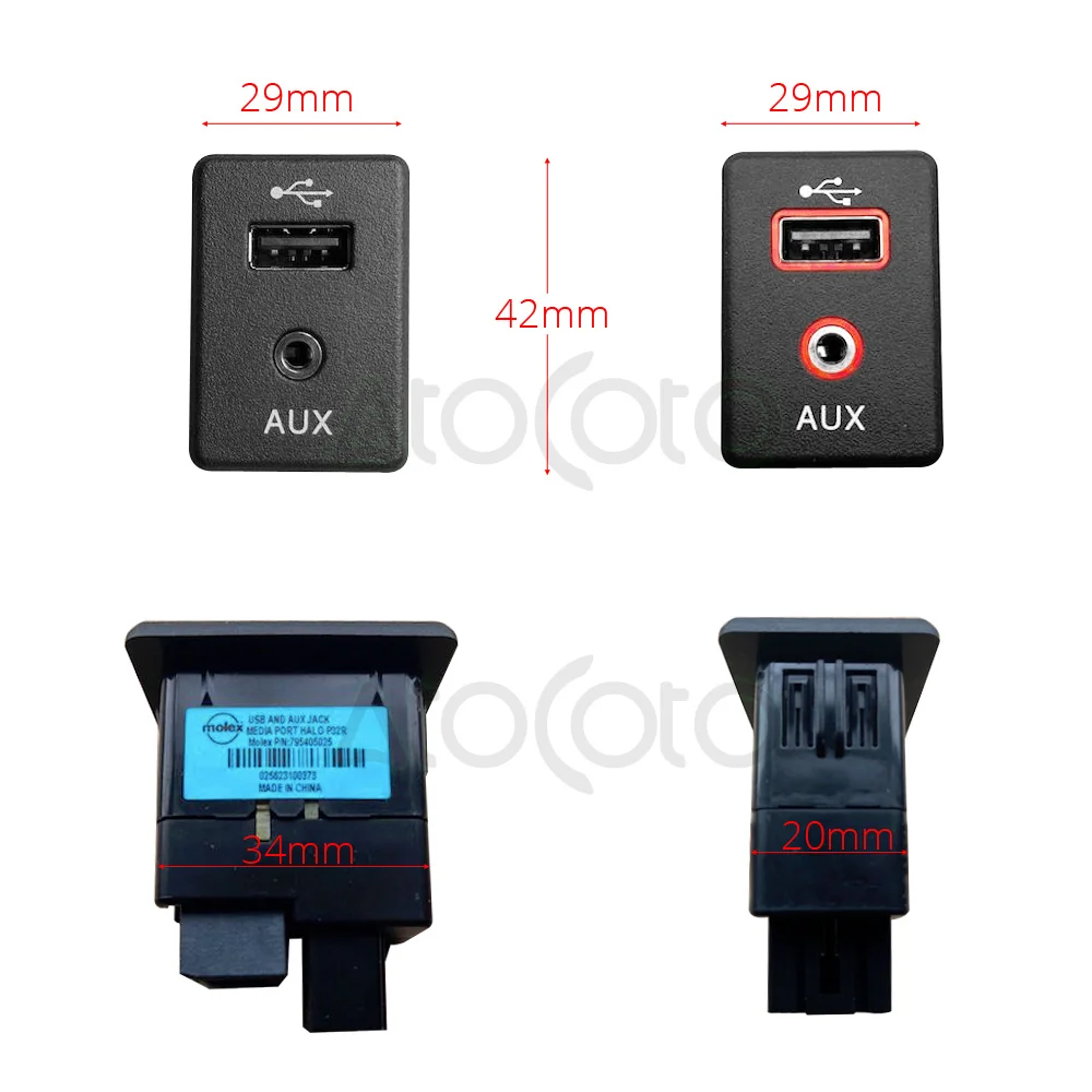 AtoCoto 4 контактный разъем AUX Mini USB для кабеля Nissan Teana X trail Rogue Qashqai Radio CD Navi DA