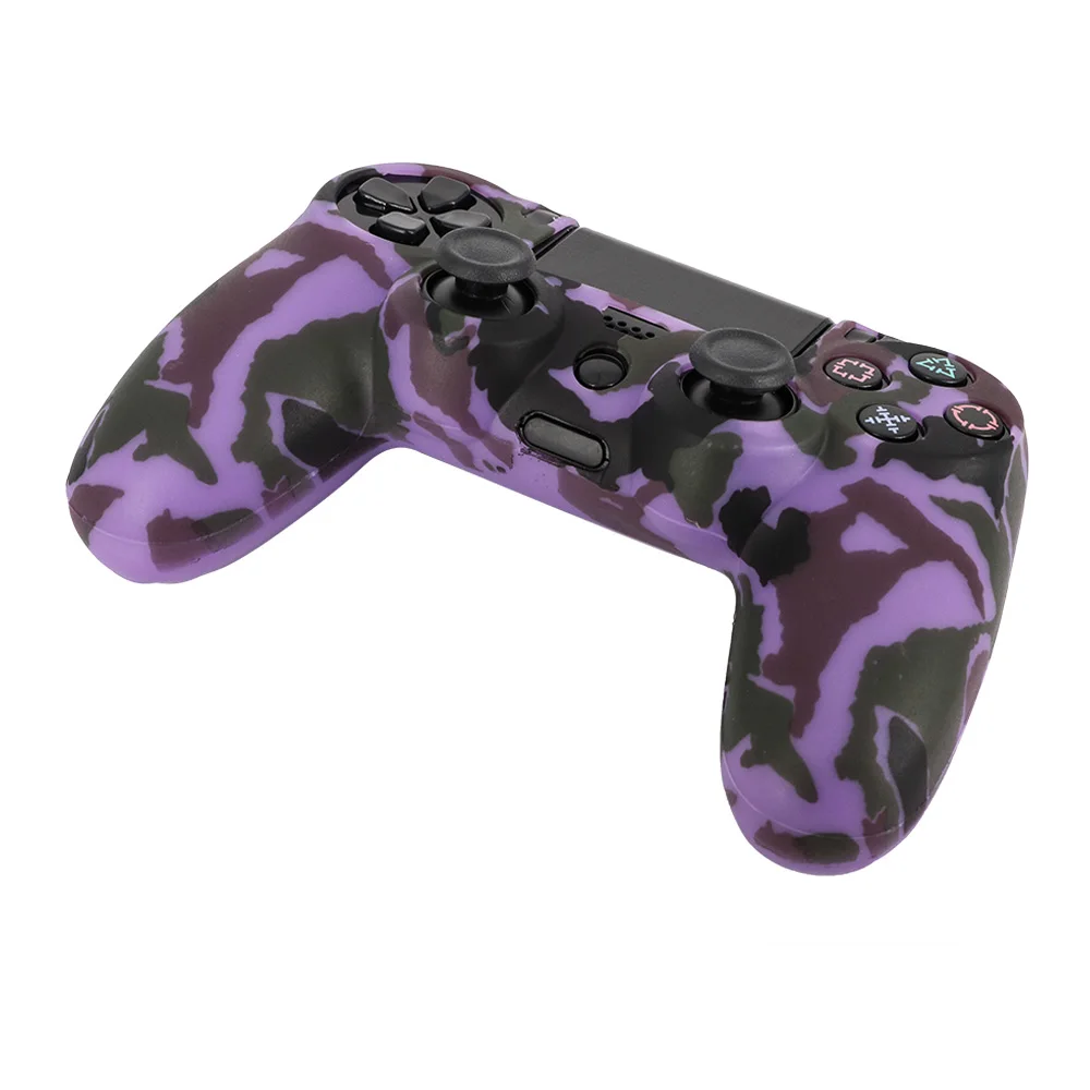 Camouflage Silicone Skin Protective case cover for PS4 Controller-3
