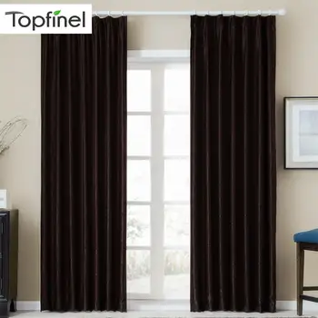 

Topfinel Modern Elegant Plain Velvet Curtains for Bedroom Living Room Window Curtain Drapes Window Treatment 6 Color