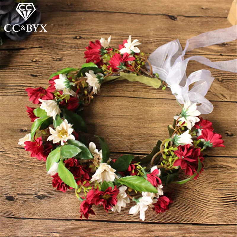 

CC Wedding Jewelry Crown Garland Hairbands Hyperbole Style Engagement Hair Accessories For Bridal Seaside Forest Flower mq035