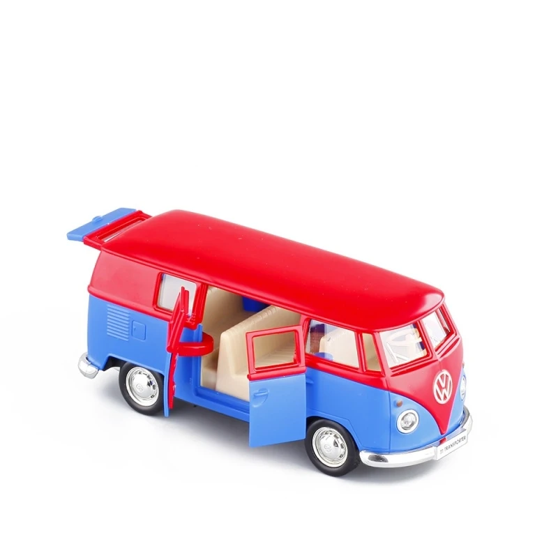 5 &quotлитая под давлением металлическая модель автомобилей VW T1 автобус синий и