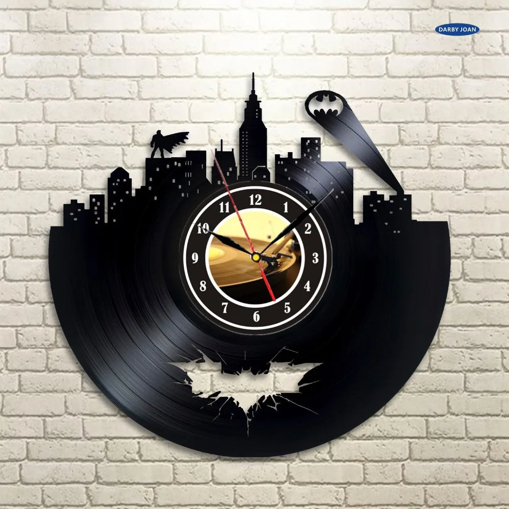 настенные часы для кухни Саат Batman Arkham City Логотип Лучшие Настенные Часы reloj