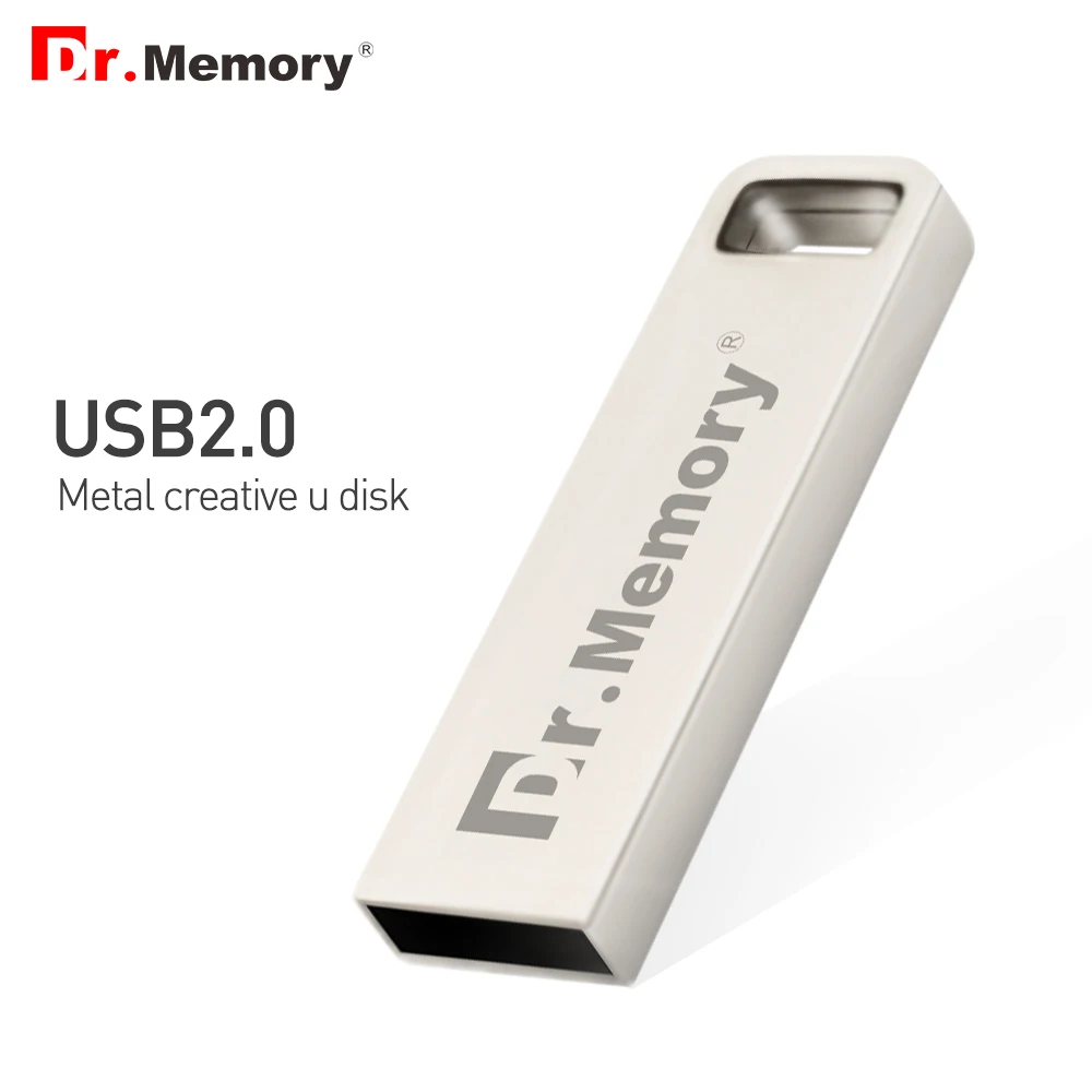 Купить Dr. Memory металлический USB 4 ГБ диск на ключе мини USB флеш накопитель 32 ГБ Прохладный Флешка 8 ГБ флеш накопитель 16 Гб USB палка цвет серебристый