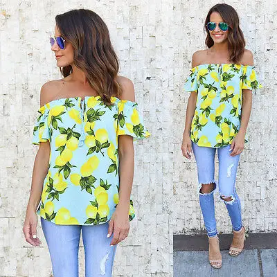 Image result for photos of tops with  lemon print