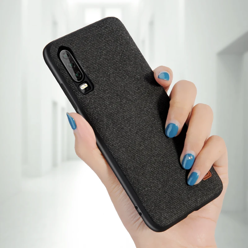 for huawei p30 pro case cover MOFI P30 lite fabric Case for huawei P30 Back Cover Case p30pro Soft Silicone full Cover Case