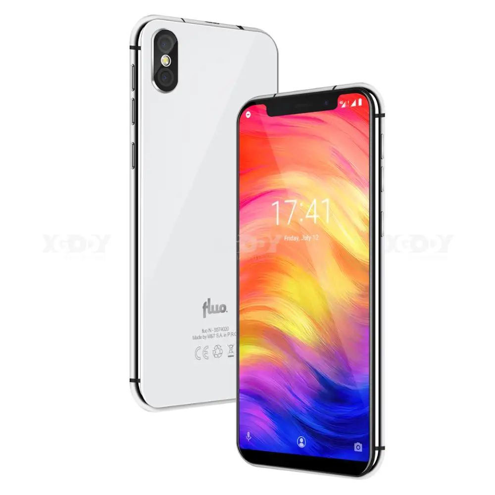XGODY Fluo N разблокировка 5 7 &quot19:9 Android 8 1 MT6739 четырехъядерный 3 ГБ 32 полный экран 4G LTE