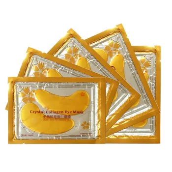 

10pcs Eye Care Treatment & Mask Gold Crystal Collagen Skin Care Eye Patches Remove dark circles Whitening Face Mask Care