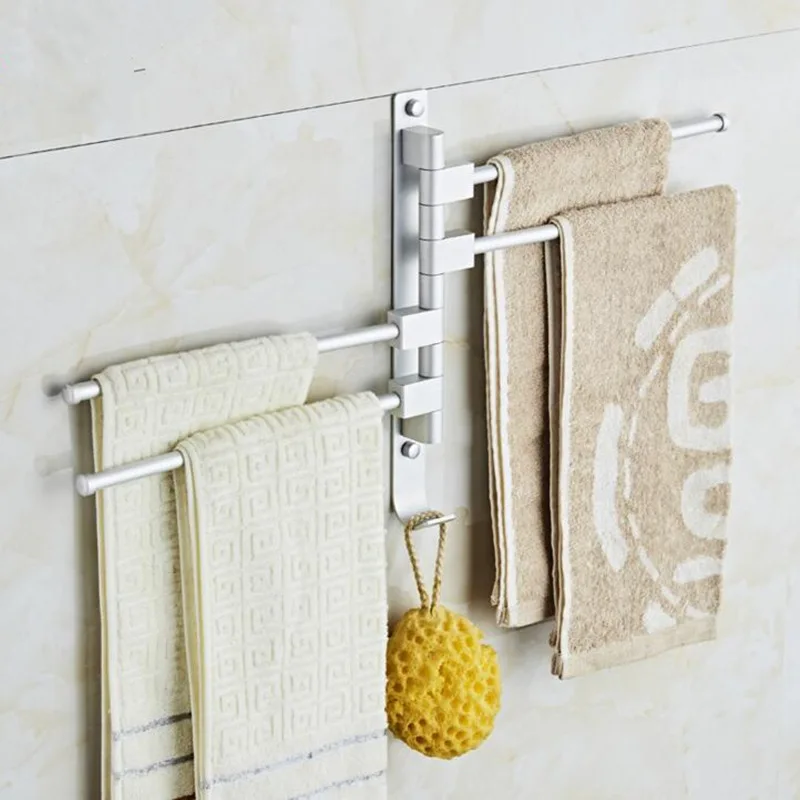 Buy High quality Space Aluminium Rotating Towel Rack 5