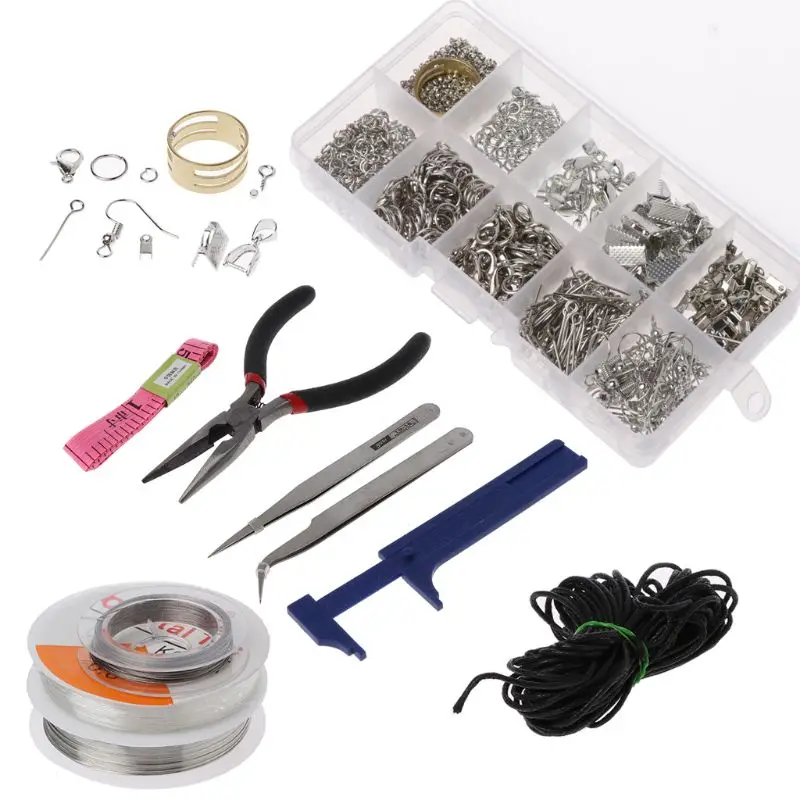 

Pro Jewelry Repair Tool Accessories Jewelry Pliers Jewelry Findings and Beading Wires for Adults Jewelry Making Supplies Kit