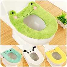 Коврик для сиденья унитаза ванная комната утеплитель для туалета моющийся подогреватель сиденья для унитаза коврик мультфильм Плюшевый туалетный коврик утолщение сиденье для унитаза