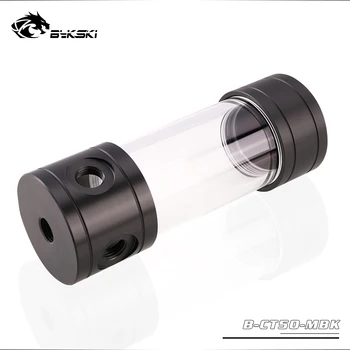 

BYKSKI Length 150mm X 50mm Diameter POM Cylindrical Water-Cooled Tank G1/4 Acrylic Water Coolant Cooling Reservoir