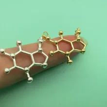 Кофеин ожерелье с дизайном «молекула» химическое ожерелье с молекулами научная структура химия кофейное ожерелье s для медсестры ювелирные изделия