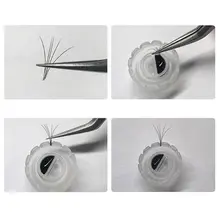 50 шт/100 шт Клей-держатель для наращивания ресниц Индивидуальный клей-держатель для ресниц Прививка ресниц цветок чашка кольцо подставка