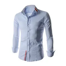 2016 Men’S Long Sleeve Men Clothing Personalized Solid Shirts Formal Shirt Brand Dress Shirts Camisa Dos Homens DCM-HB-8749