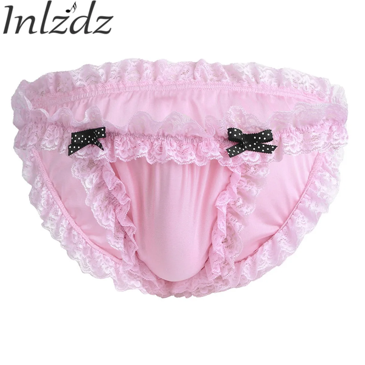 

Underwear Mens G-string Thong Bikini Gays Underwear Lingerie Sissy Maid Floral Lace Soft Briefs Male Sexy Erotic Panties
