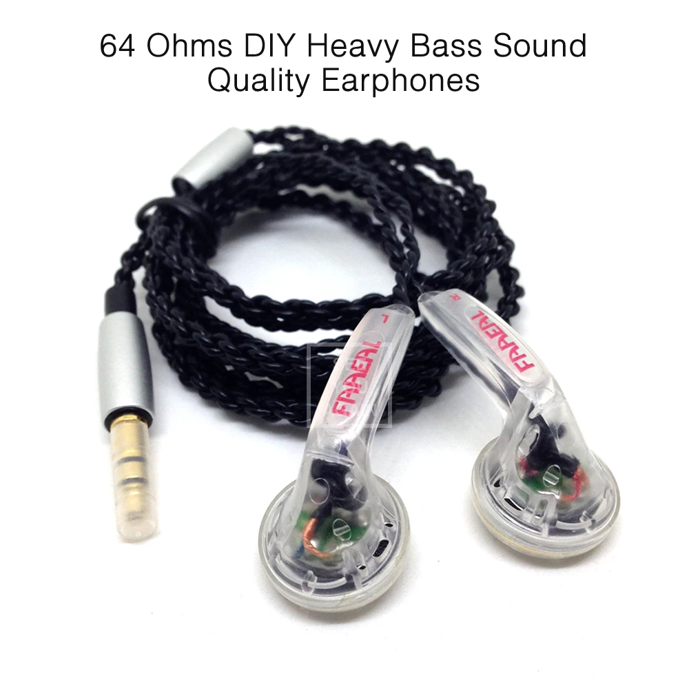 Buy HIFI In ear Earphone 64 Ohm DIY Heavy Bass Sound