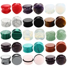 2 шт./лот, каменные беруши и тоннели, Серьги Для Пирсинга Ушей, растяжки для ушей, сережки, телесные серьги, пирсинг для тела, ювелирные изделия