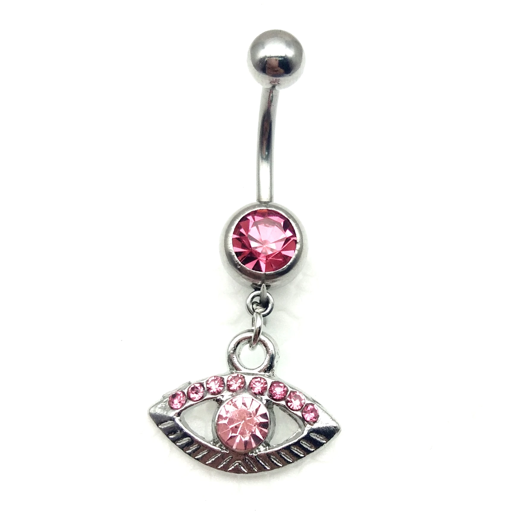 High Quality Surgical Stainless Steel Evil Eye Belly Button Rings Sexy
