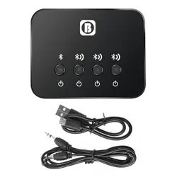 1 компл. Bluetooth V4.0 передатчик и сплиттер стерео аудио Музыка 1 до 2 AUX 3,5 мм для ТВ DVD MP3 Bluetooth адаптер Новый C26