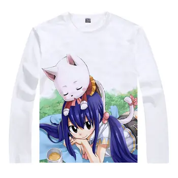 

Feari Teiru T-Shirt ice wizard Shirt couple men's t-shirts Anime characters Quick Drying men white Casual Long sleeves t-shirt a