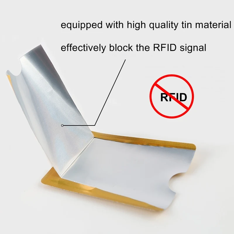 1 шт. алюминиевый Анти Rfid считыватель блокирующий держатель для банковской кредитной карты Защита Rfid считыватель карт металлический кредитный держатель для карт H039