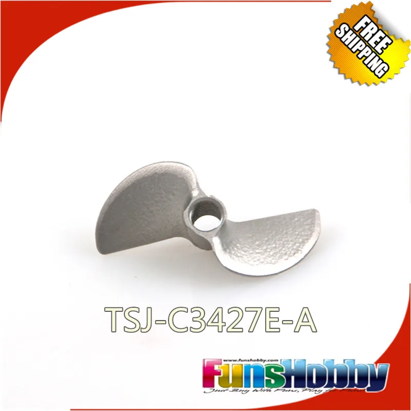 Tenshock CNC 7075 T6 2 лезвия Алюминиевый Пропеллер M4 для Eco Rc лодки|aluminium propeller|propeller for rc