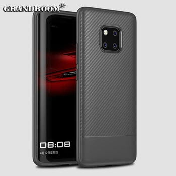 

500pcs Luxury Carbon Fiber Ultra Thin Slim Case For Huawei Mate 20 Mate 20 Pro 20 Lite Soft Silicone TPU Shockproof Back Cover