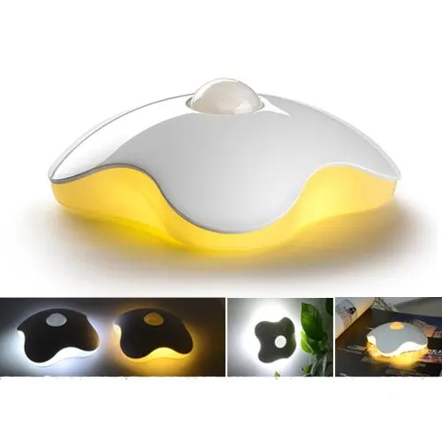 LED Sensor Night Light Lamps Four Leaf Clover Luminaria Motion PIR Intelligent Human Body Induction Bedroom Lamp | Освещение