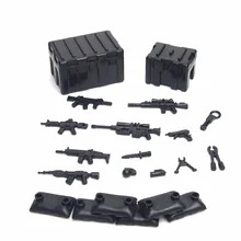 City Block MOC Military Weapons Pack Brick Army Soldier SWAT Police Building Block Brick font b