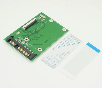 

100pcs/lot CE to SATA Adapter Card, Laptop 1.8 Inch ZIF HDD SSD Converter to 2.5 Inch Serial ATA with 2 Cables