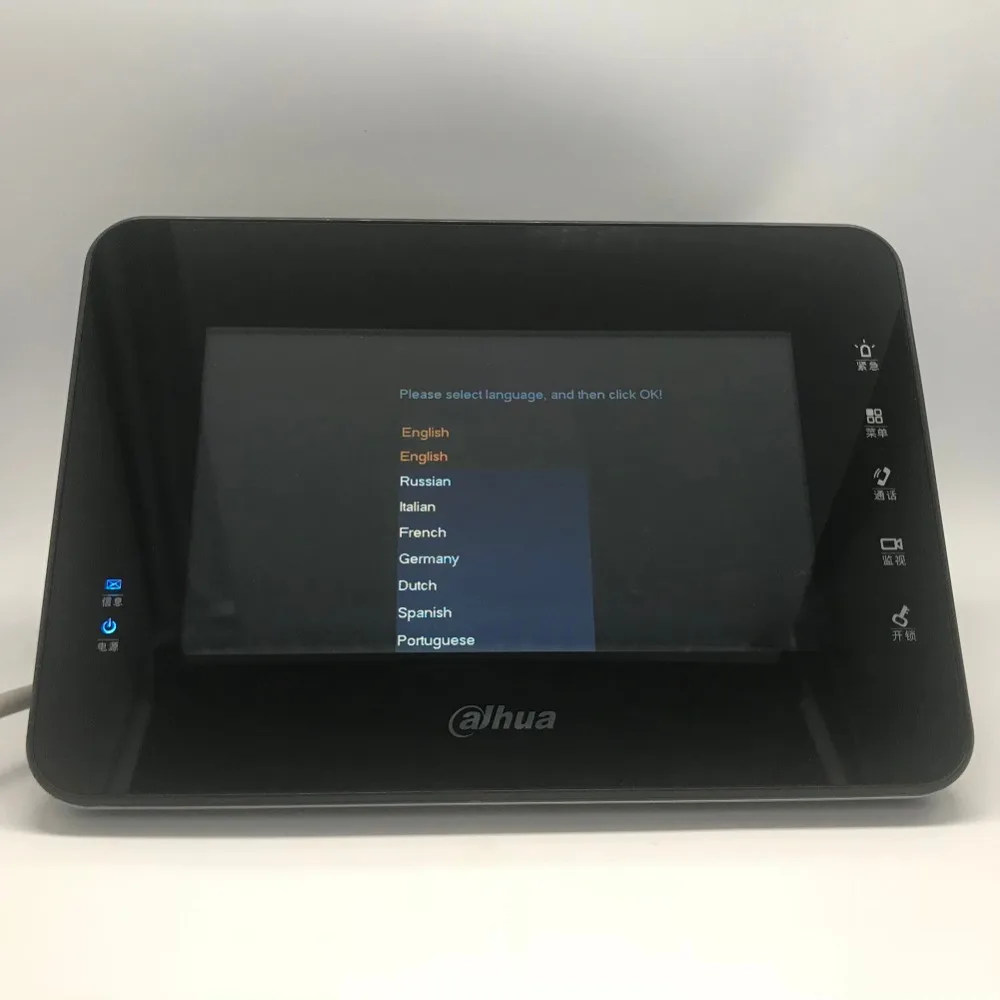 

ahua Multi-Language VTH1560B 7inch Touch Indoor MonitorIP doorbell, Video Intercom,wired doorbell
