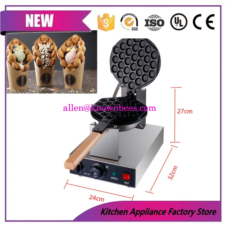 

Bubble Waffle Machine Stainless Steel Bubble Waffle Machine Egg Puffs