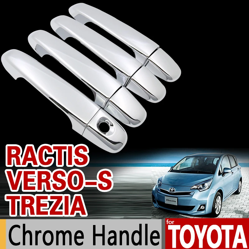 Набор хромированных насадок на ручки для Toyota Verso S 2011 2017 Subaru Trezia Space Ractis 2013 2015