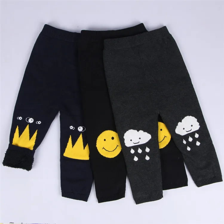 Us 12 59 10 Off Fashion Ins Winter Cotton Children S Knit Pants Smiling Face Clouds Crown Pattern Capris Baby Boy Girl Leggings With Soft Nap In Us 12 59 10 Off Fashion Ins Winter Cotton Children S Knit Pants Smiling Face Clouds Crown Pattern Capris Baby Boy Girl Leggings With Soft Nap In