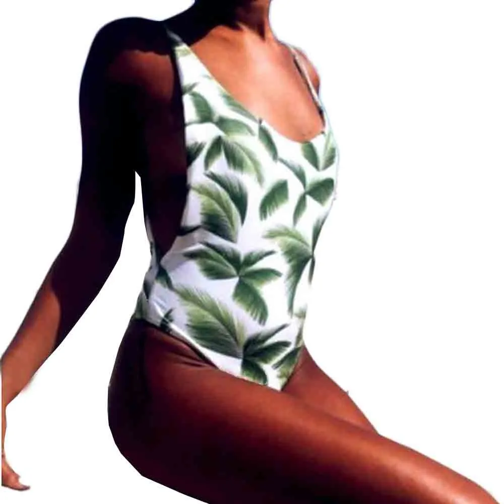 Explosion Leopard swimsuit push up 2019 Women Sexy One-piece Swimsuit Backless Swimwear Jumpsuit | Спорт и развлечения