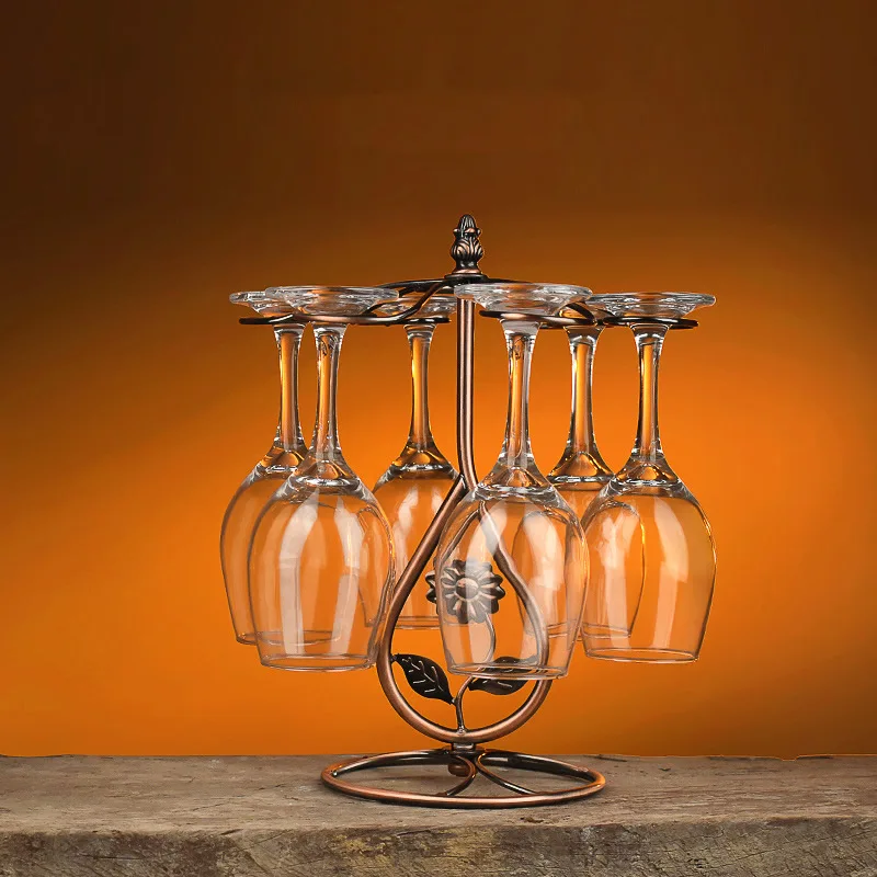 High Quality Metal Wine Glass Holder Hanging Drinking Glasses Storage Creative Goblet Holder For Bar Home Kitchen Decoration