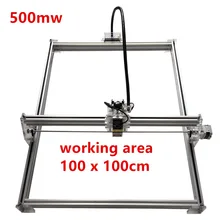 500mw Mini desktop DIY Laser engraving engraver cutting machine Laser Etcher CNC print image of 100*100cm big working area